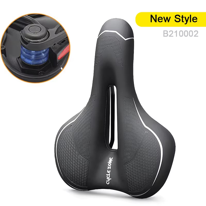 Hollow Breathable Bicycle Saddle | Comfortable Big Butt Bike Seat