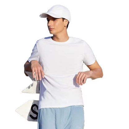 Men’s Summer Cotton Tees – Stretch Fit O-Neck Casual Streetwear