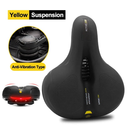 Hollow Breathable Bicycle Saddle | Comfortable Big Butt Bike Seat