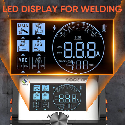 ARC200S 2-in-1 Welding Machine – ARC/MMA & Lift TIG IGBT Inverter, LED Digital Display, Portable 220V 10–200A Welder