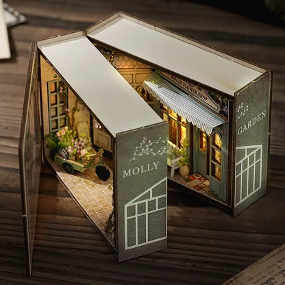 Mini DIY Dollhouse – 3D Puzzle Model with Furniture & LED Lights for Home Decoration & Gifts