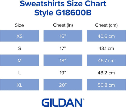 Unisex Kids Full Zip Hooded Youth Sweatshirt Hooded Sweatshirt