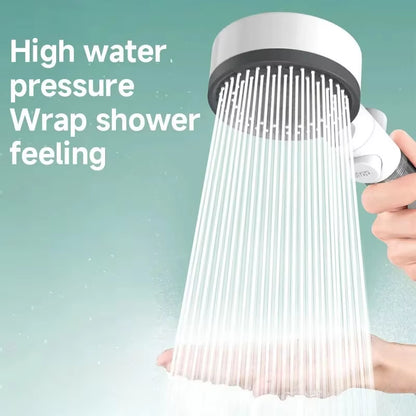 High-Pressure 8-Mode Shower Head with Water Filter – Adjustable, One-Key Stop Portable Bathroom Accessory