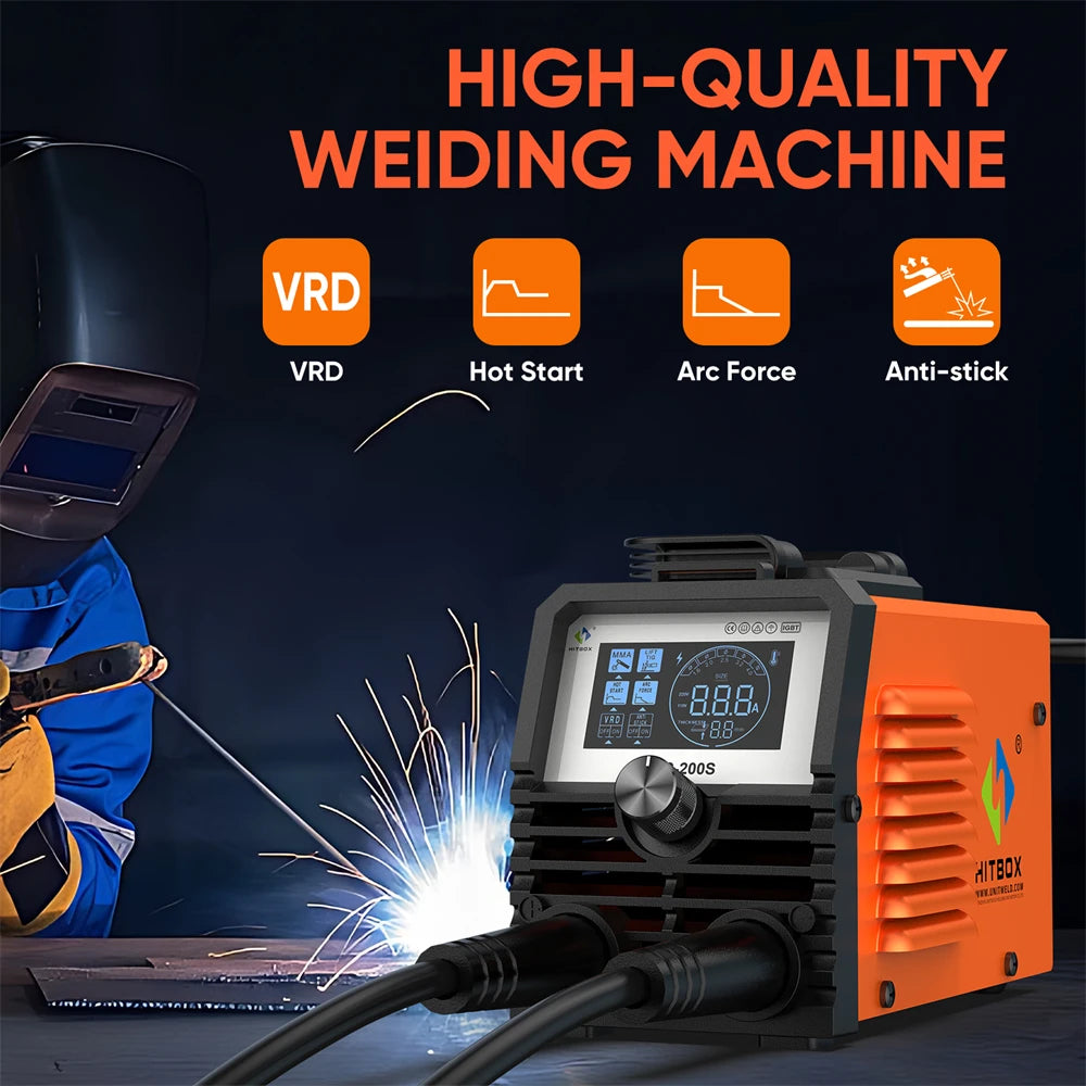 ARC200S 2-in-1 Welding Machine – ARC/MMA & Lift TIG IGBT Inverter, LED Digital Display, Portable 220V 10–200A Welder