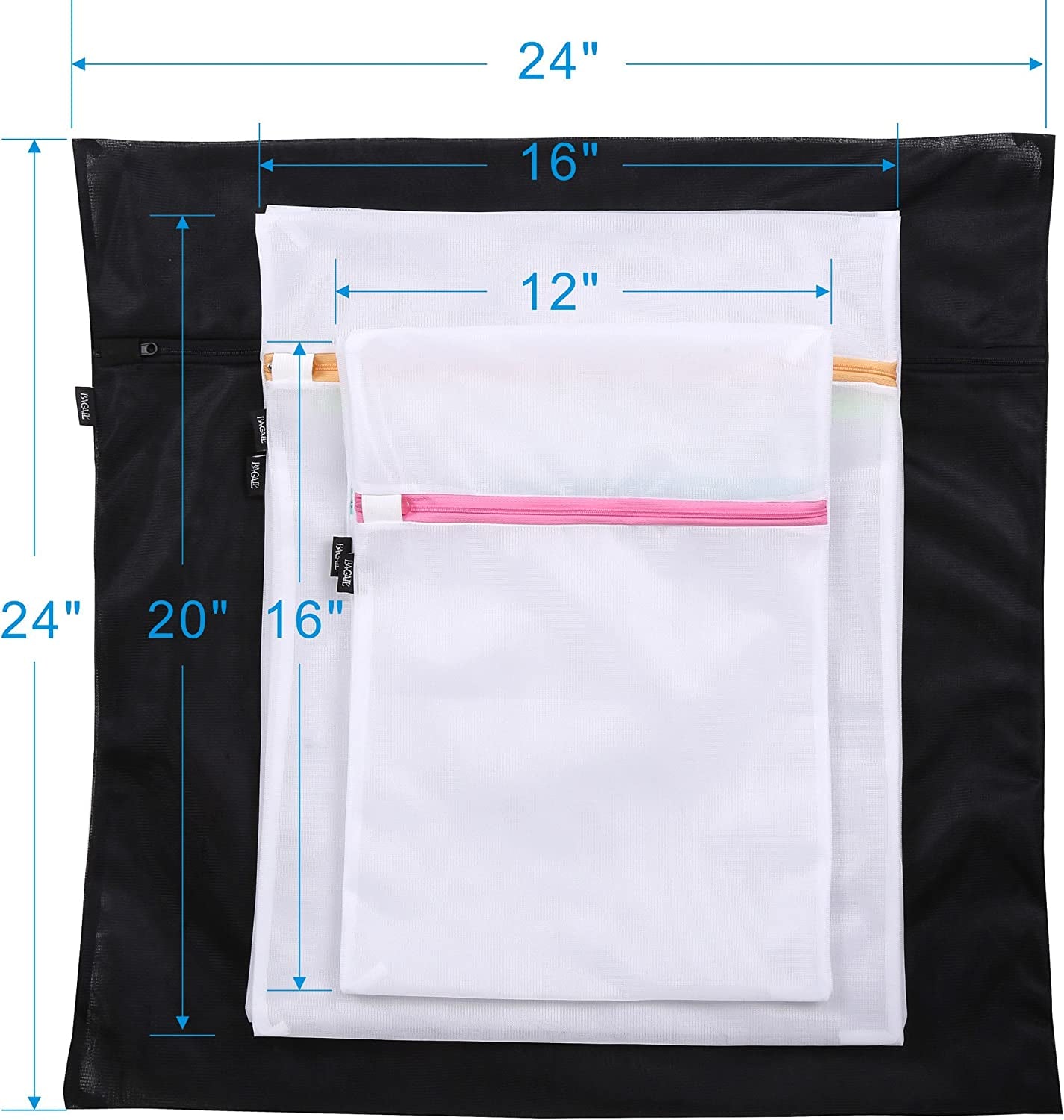 **Reusable Mesh Laundry Bags – Durable Wash Bags for Delicates, Lingerie, Baby Clothes & Travel Storage**