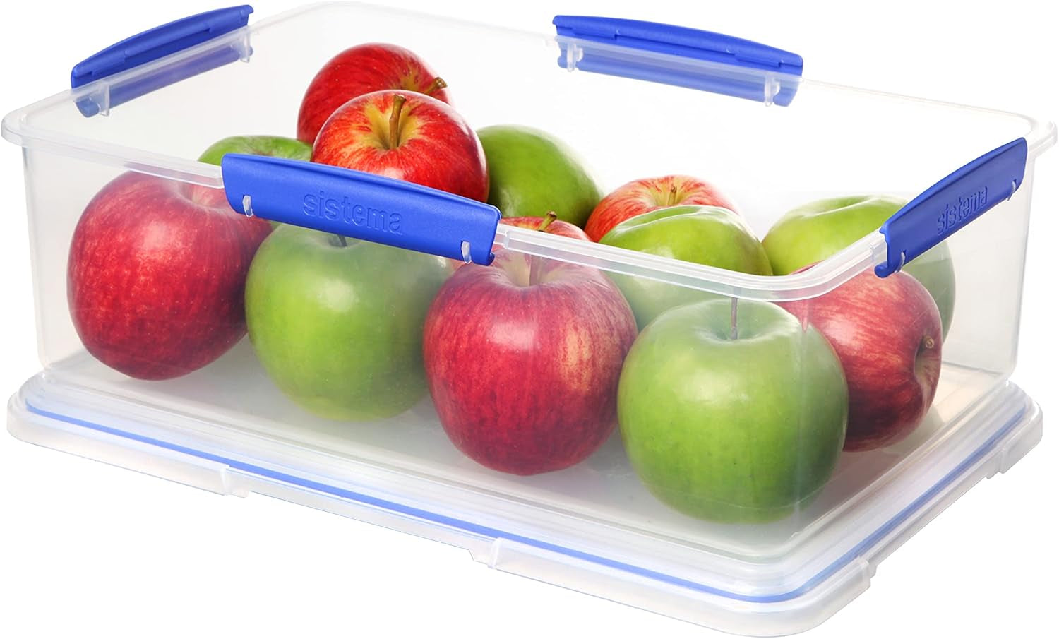 KLIP IT 7L Food Storage Container – Stackable, Airtight, BPA-Free Fridge & Freezer Box with Blue Lid Clip